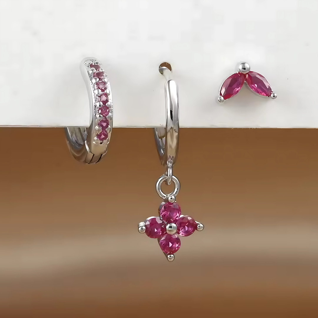 Set Oorbellen En Piercings – Veelzijdigheid En Subtiele Glans