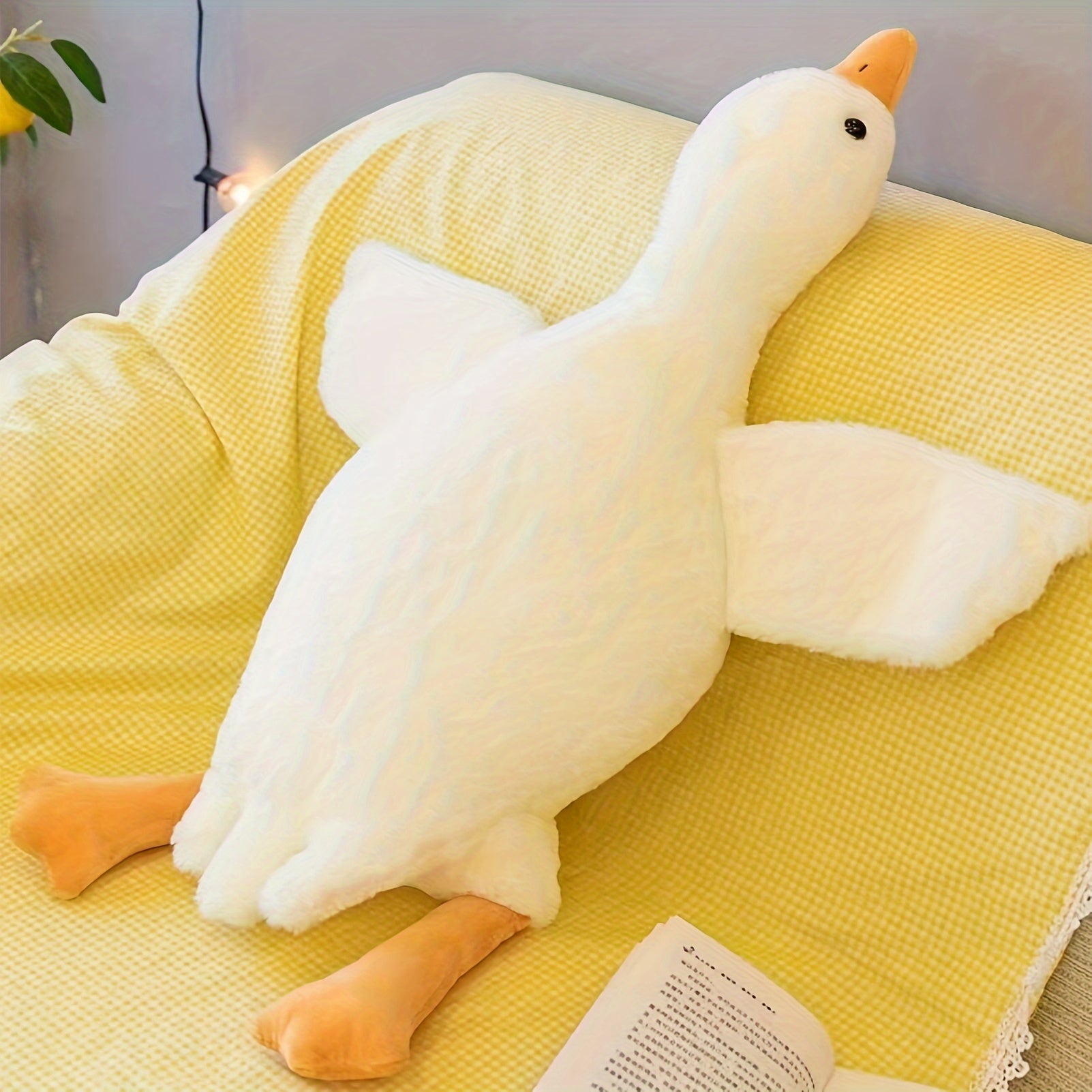 Grande Peluche Cygne — Design Raffiné Et Tendresse Infinie