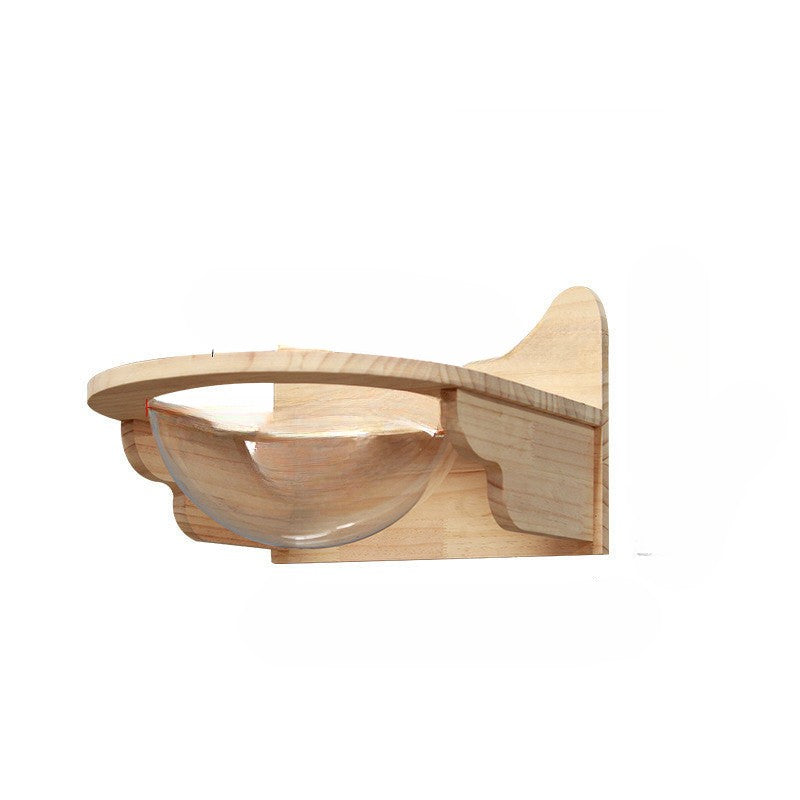 Wand-Kletterrahmen für Katzen mit hängender Plattform und Leiter