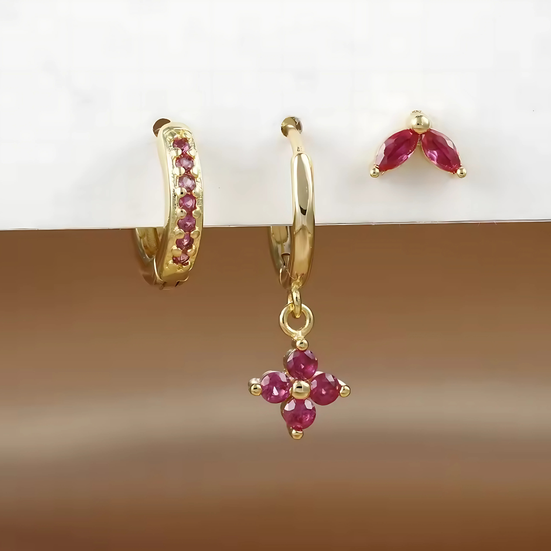 Set Oorbellen En Piercings – Veelzijdigheid En Subtiele Glans