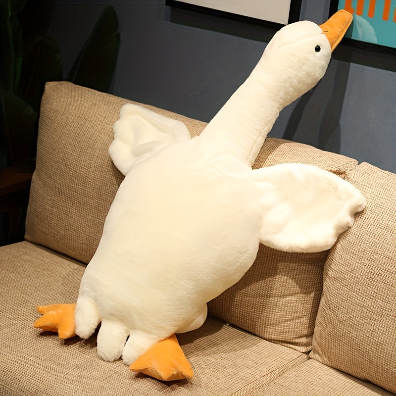 Grande Peluche Cygne — Design Raffiné Et Tendresse Infinie