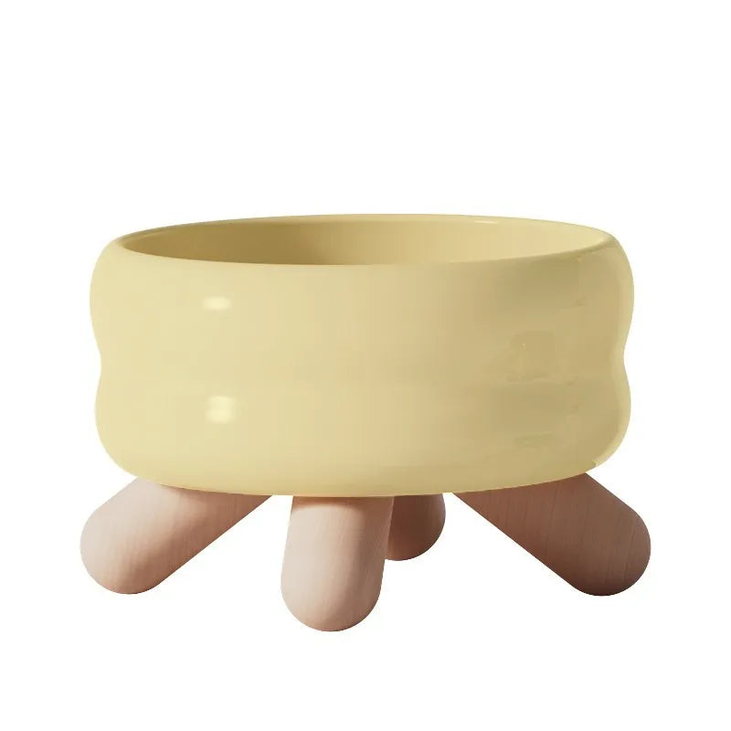 Design Raised Cat Bowl - Comfort & Natural Elegance