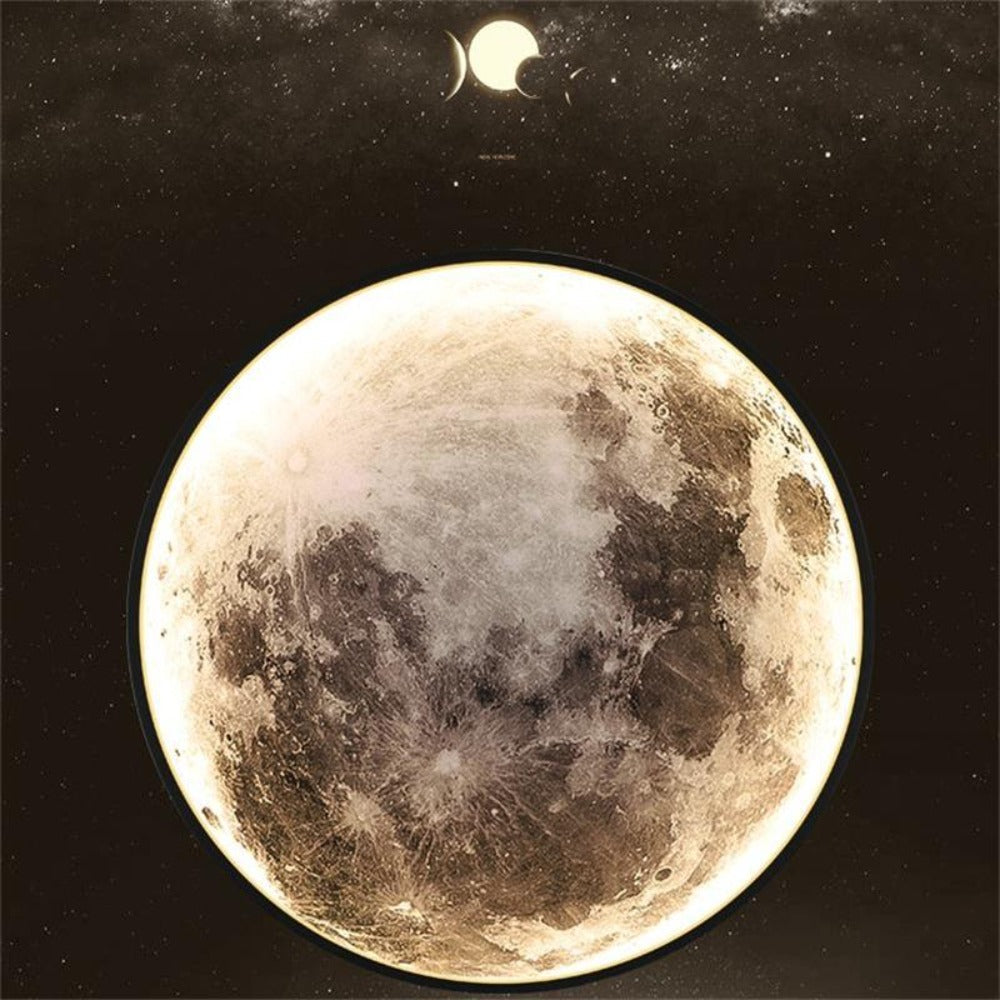 3D LED壁掛けランプ – ユニークな雰囲気のための月