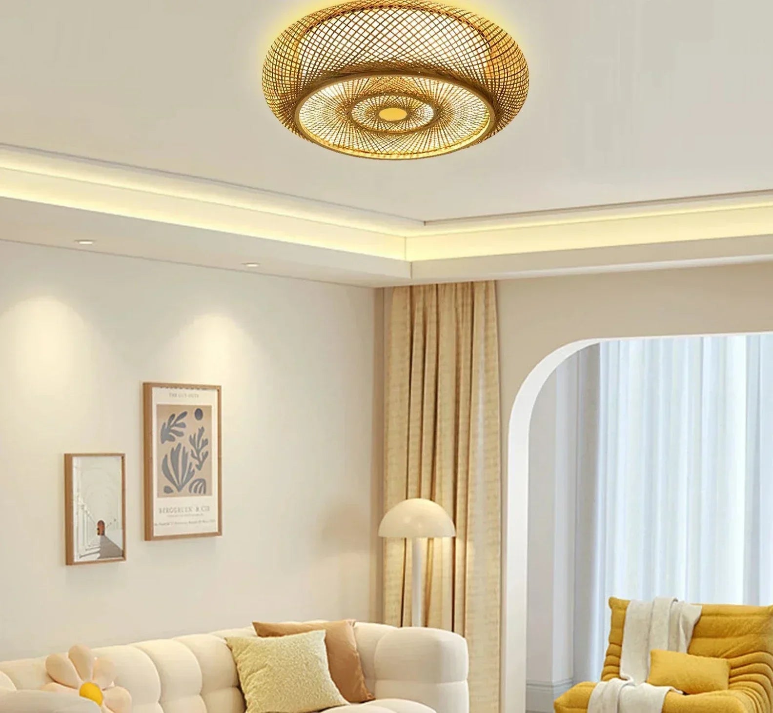 Φυσικό κρεμαστό φωτιστικό μπαμπού - Κομψότητα και αυθεντικότητα