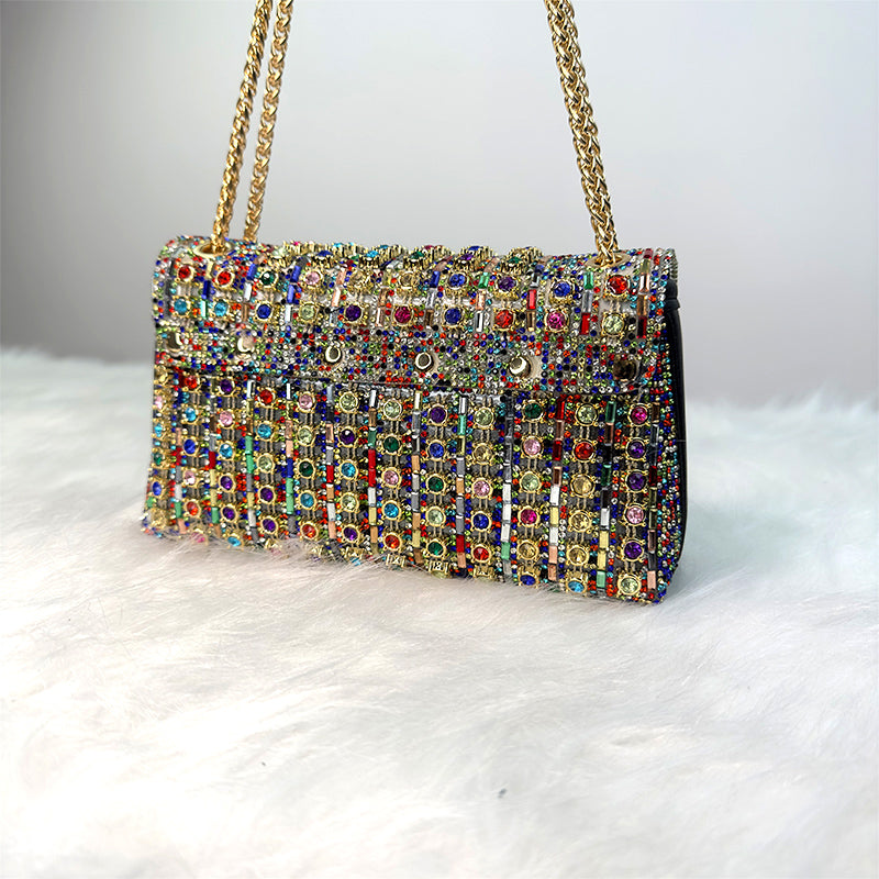 Ida | Bolso de Noche Adornado con Strass — Elegancia Brillante para Sus Salidas