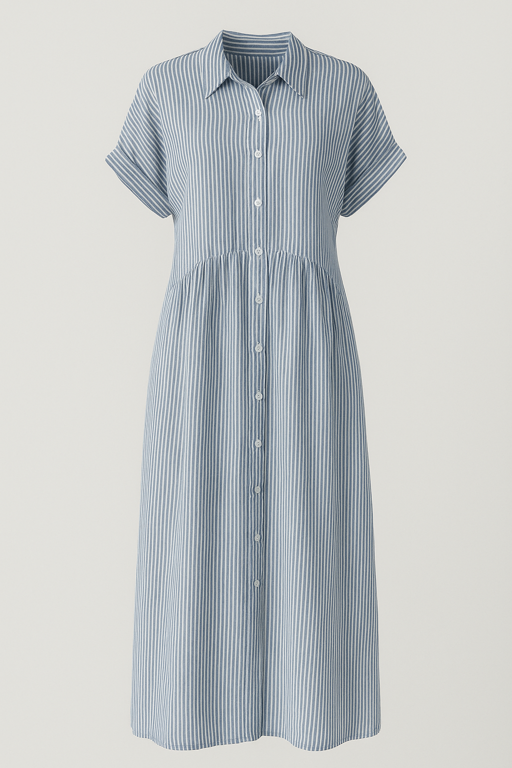 ポケット付きミディドレス - エレガントで快適、実用的なポケット付き