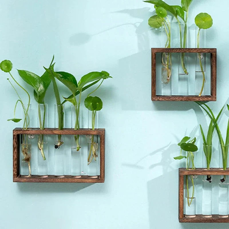 装飾用チューブ花瓶 - シンプルさと自然のスタイル