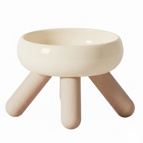 Design Raised Cat Bowl - Comfort & Natural Elegance