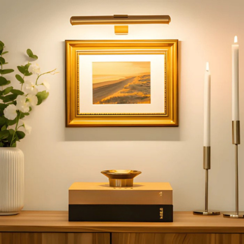 USB Rechargeable Cordless Rotating Led Wall Lamp - Full Rotation & Convenient Recharge