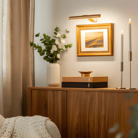 USB Rechargeable Cordless Rotating Led Wall Lamp - Full Rotation & Convenient Recharge