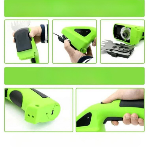 ポータブル2-in-1ヘッジトリマー – 軽量で便利、コードレス