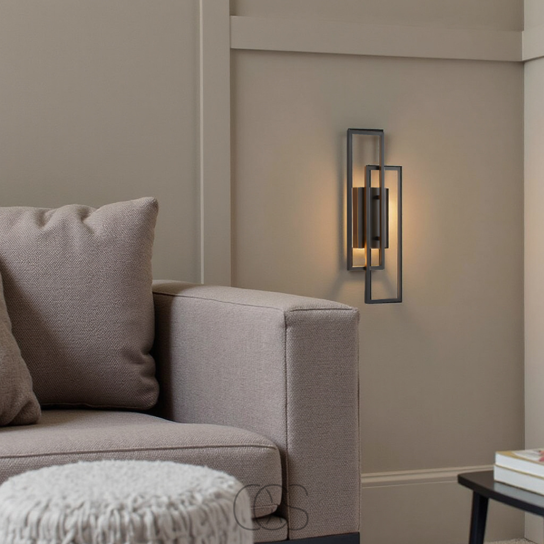 Aplica de perete rectangular geometric – Eleganță și modernitate