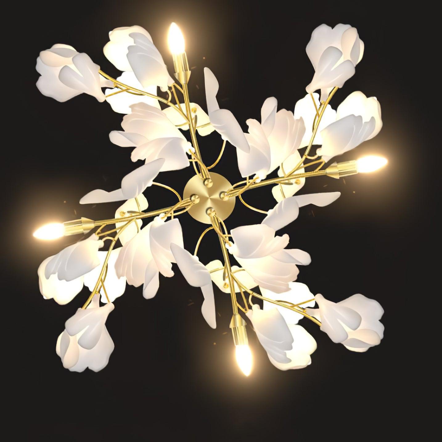 Floral wall lamp - Golden elegance & Soft light