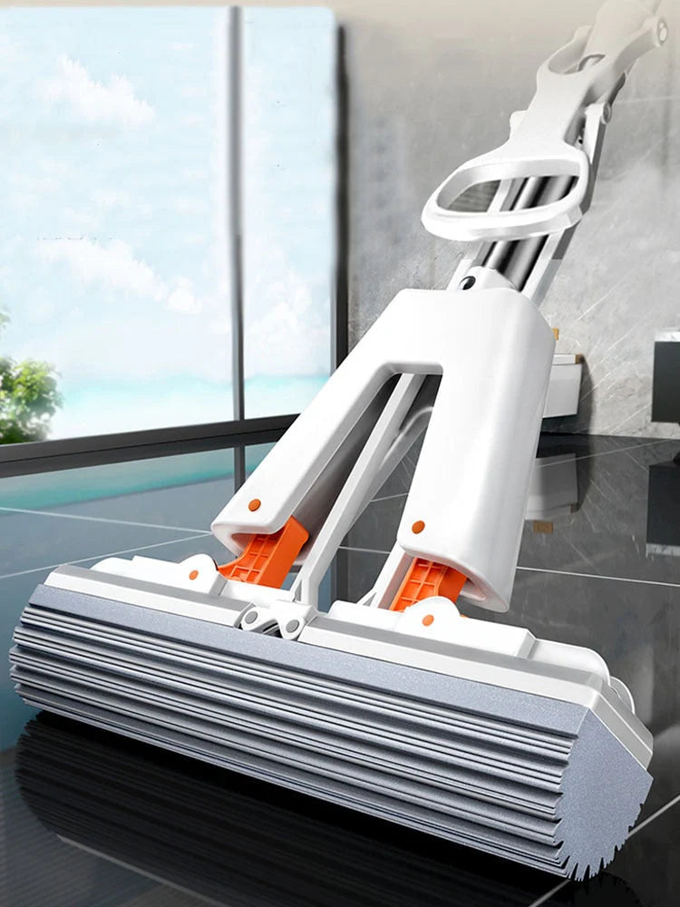 Ultra-absorberande svampmopp – Automatisk och praktisk urvridning