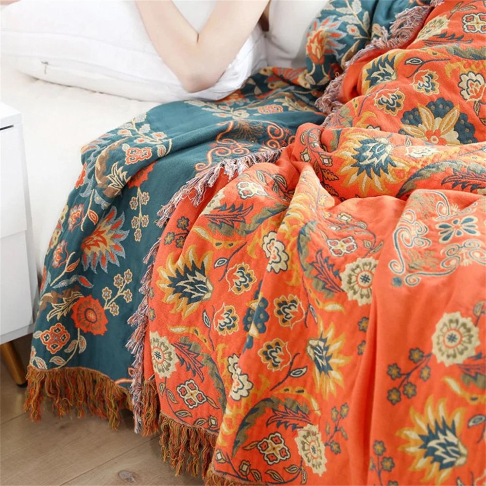 Reversible Marigold Blanket 