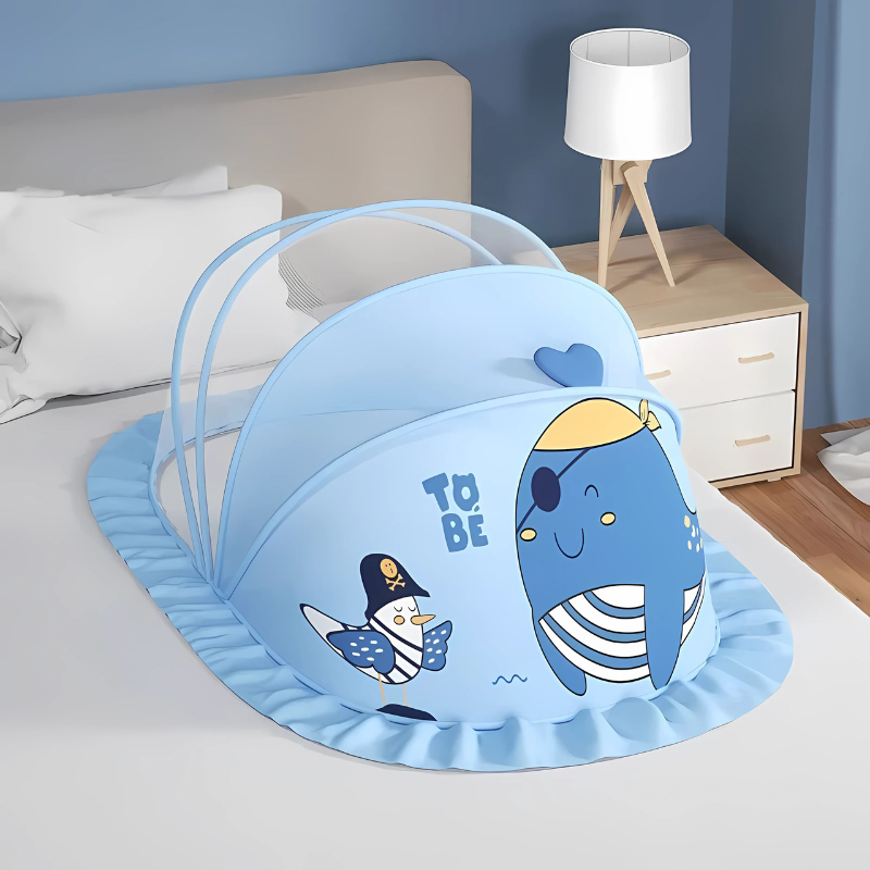 Faltbares Moskitonetz für Babys - Insektenschutz und freie Atmung