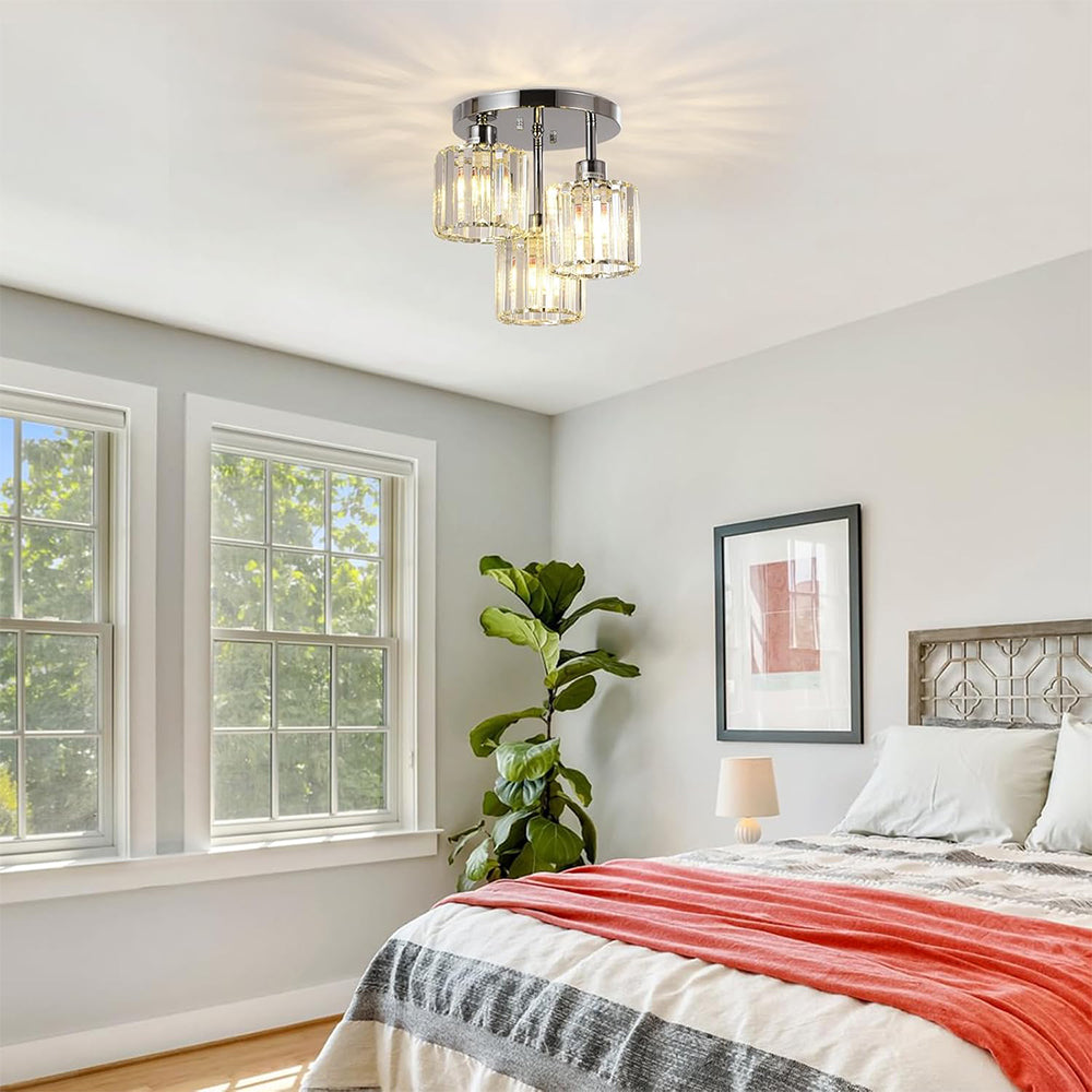 Loftlampe Semi-Nedsænket – Moderne Elegance Og Raffineret Glans 