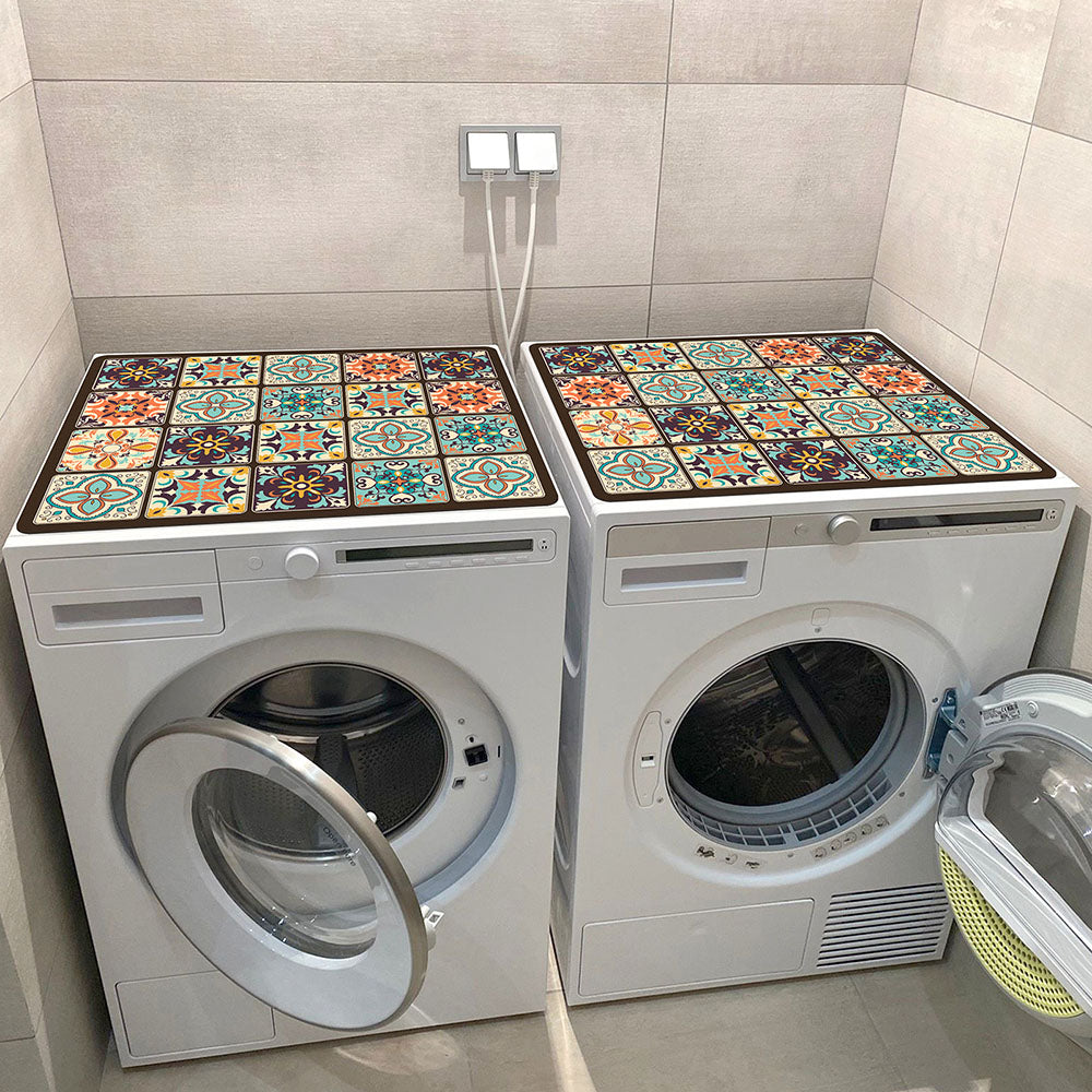 Decorative Protection For Washing Machine — Colorful And Waterproof Patterns 