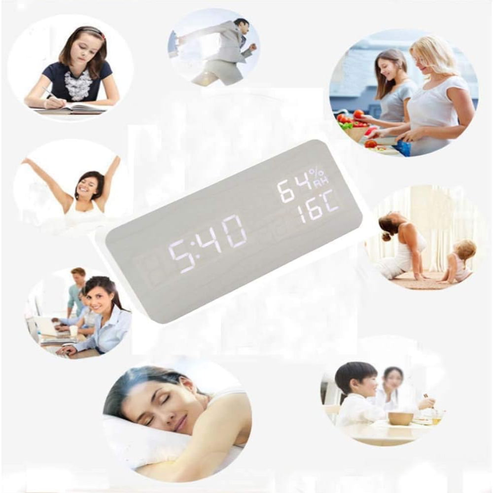 LED Klok Met Stembediening – Modern Ontwerp En Slimme Functionaliteit 