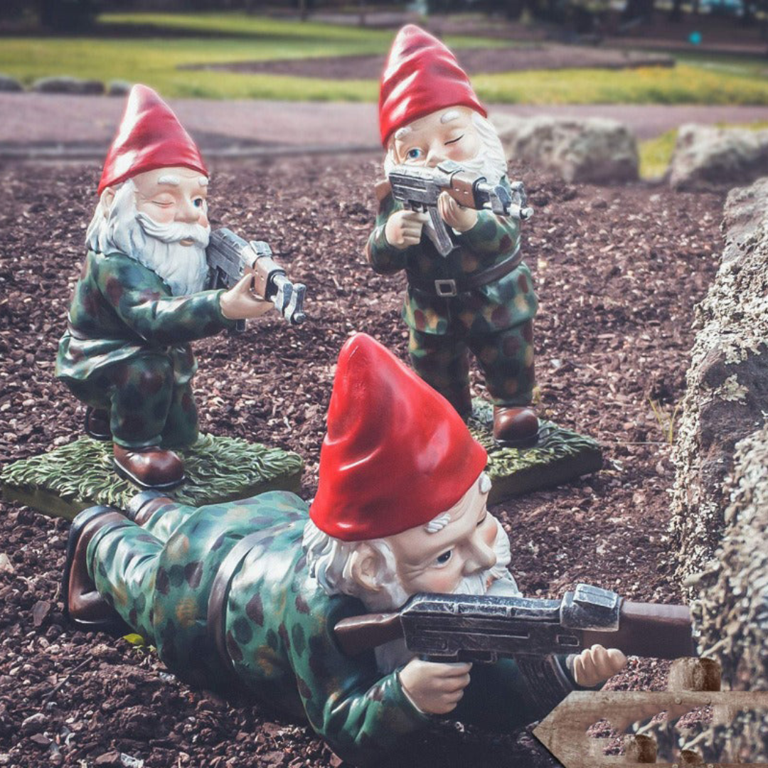Military Garden Gnome – Touch of Humor and External Defense 