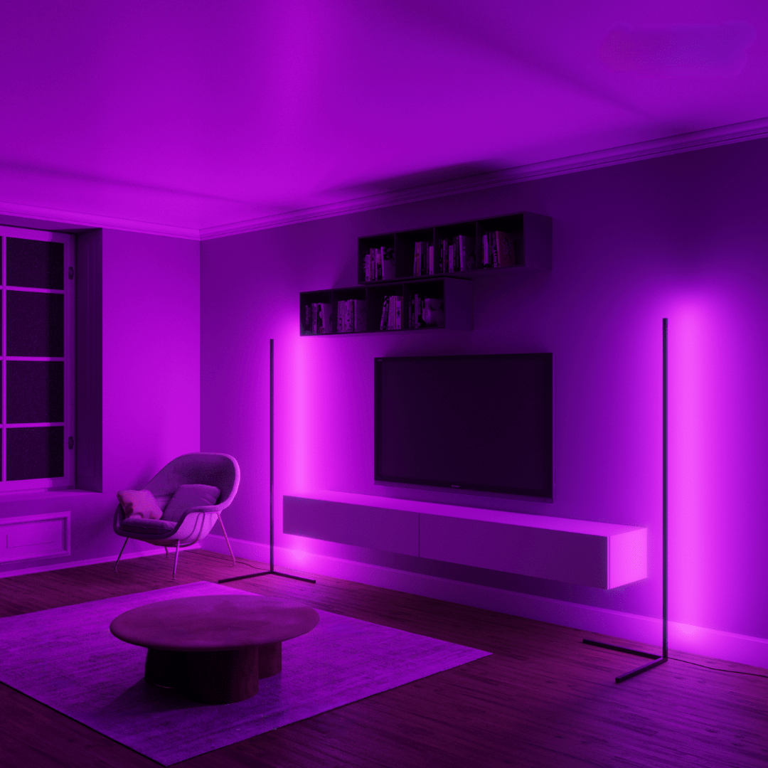 مصباح مزاج الزاوية - Éclat Multicolore & Atmosphère Moderne