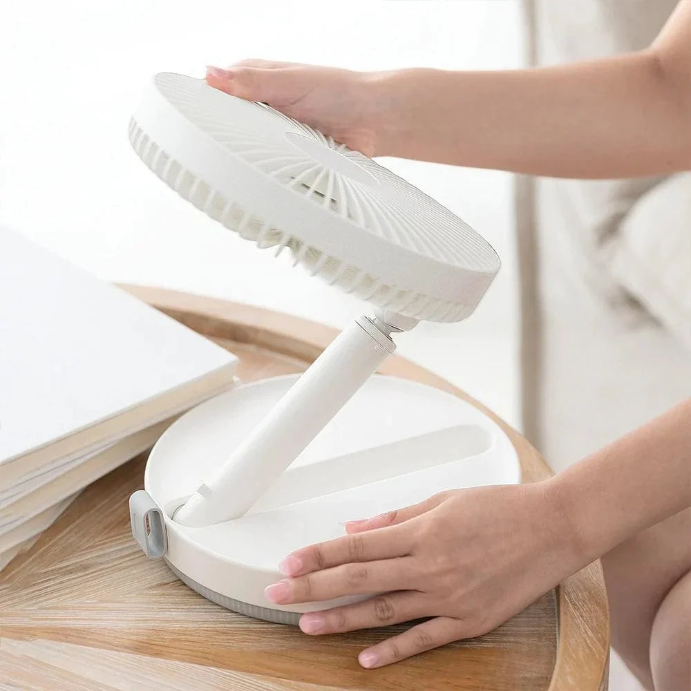 Telescopic Portable Fan With Built-in Battery 