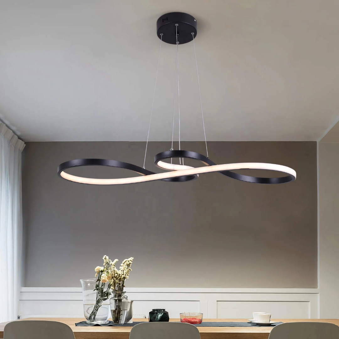 Moderní LED závěsné svítidlo s prstenci – Elegantní a futuristický design 
