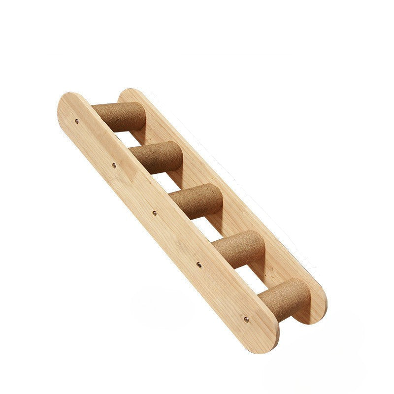 Wand-Kletterrahmen für Katzen mit hängender Plattform und Leiter 