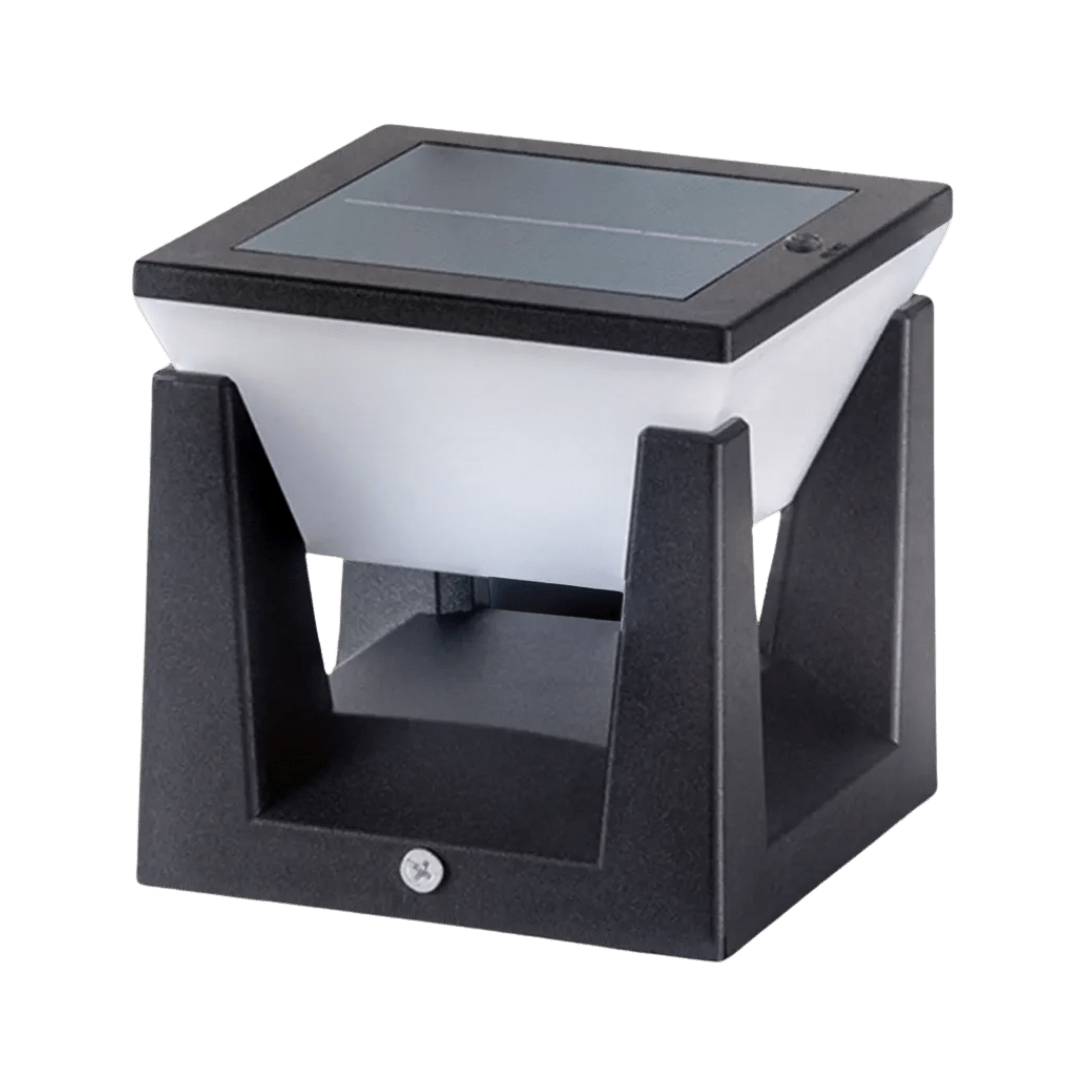 Outdoor Solar Lamp - Square shape & Modern finish