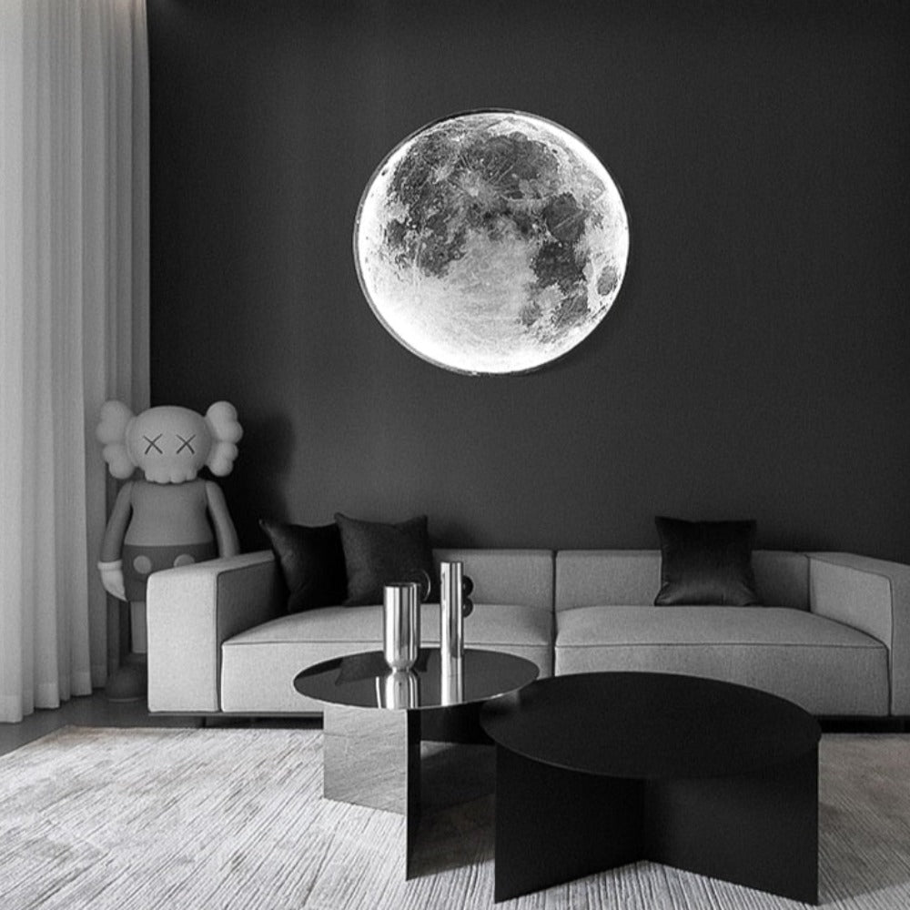 Apajare de perete 3D LED – Lună pentru o atmosferă unică 