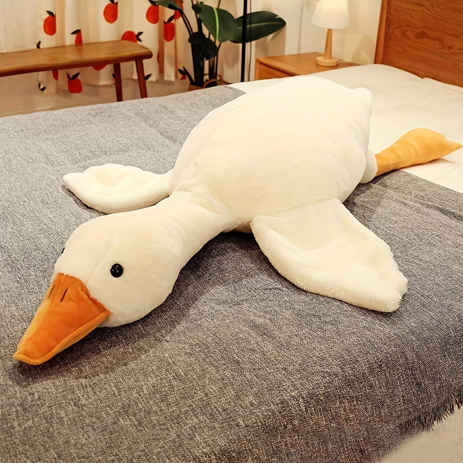 Grande Peluche Cygne — Design Raffiné Et Tendresse Infinie