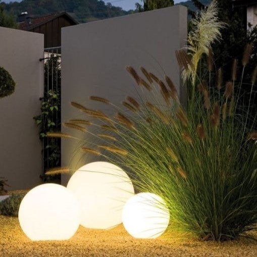 Sfera di illuminazione da giardino