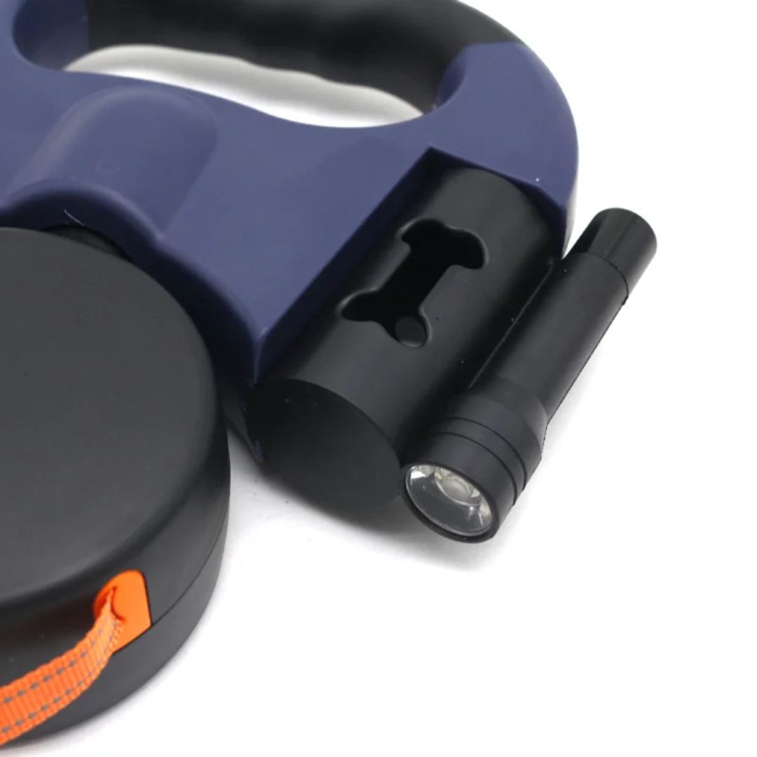 Låt Dubbel Återvinningsbar För Hundar – Med LED-lampa Och Påse Dispenser 