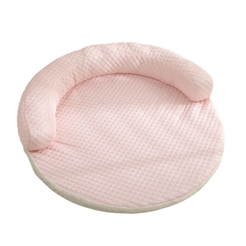 Okrągły Chłodzący Dywan – Z Podwyższoną Strefą Wypoczynku 