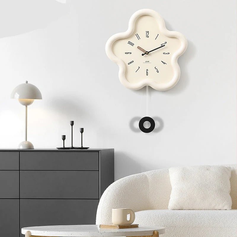 Orologio da Parete Pendolo Fiore 3D – Eleganza Decorativa e Stile Moderno 
