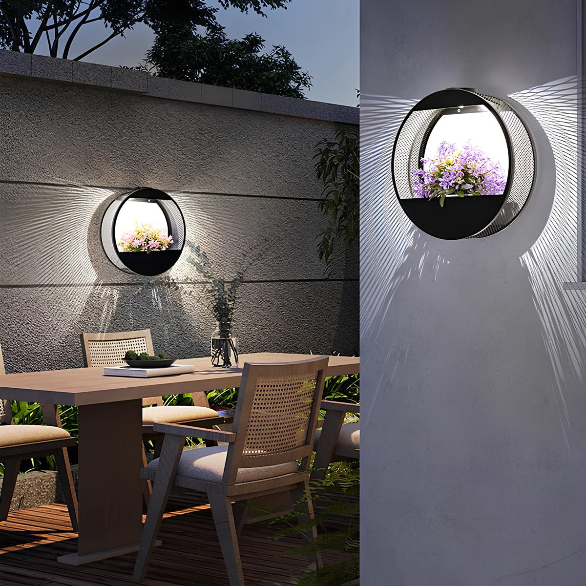 Aplique de Pared Exterior Solar – Iluminación Automática y Económica 
