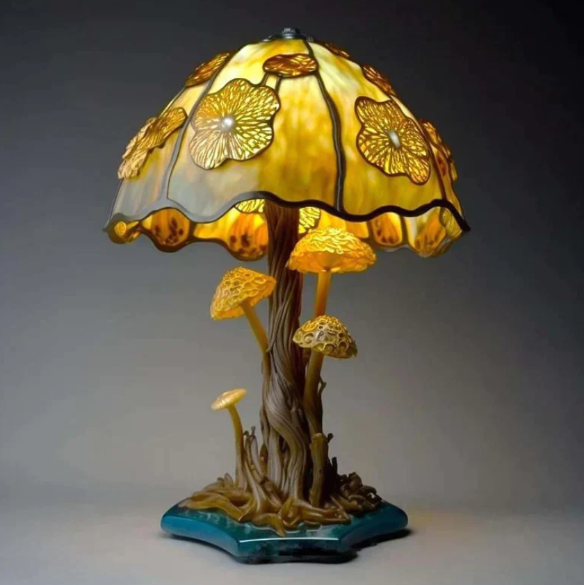 Φωτιστικό Από Βιτρό Καταπραϋντικό – Απαλή Φως Και Ζεστή Ατμόσφαιρα 