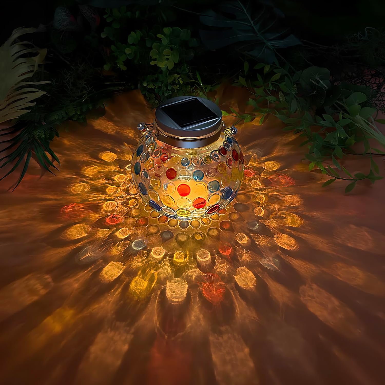 Outdoor Solar Lantern — Elegance in Glass 