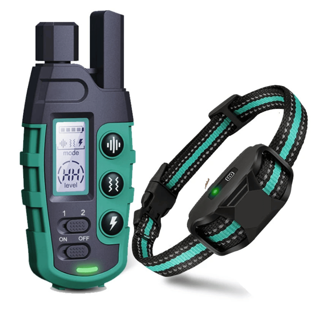 Távvezérlésű nyakörv – Vízálló, Újratölthető és 1000 m Hatótávolságú 