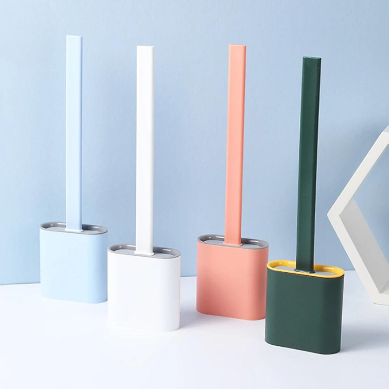 Fleksibel Silikone Toilettbørste – Effektiv og Hygiejnisk Rengøring 