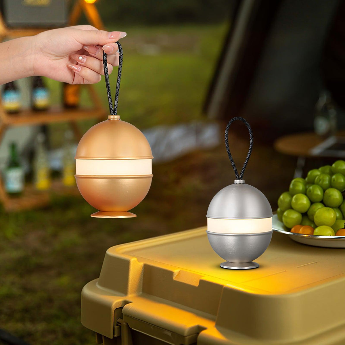Lámpara Esfera Recargable - Diseño chic y luz relajante
