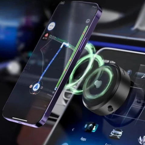 حامل هاتف السيارة المغناطيسي بزاوية 360 درجة - تثبيت آمن واستخدام عملي