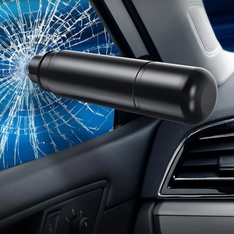 Kompaktowe samochodowe narzędzie bezpieczeństwa - praktyczna konstrukcja i natychmiastowe użycie