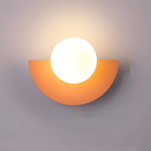 Aplica de Perete Modernă – Formă Semicirculară și Iluminare Blândă 