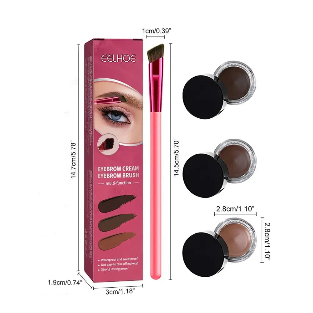 BrowCraft: Cepillo Ultra-Fino con Polvo Incluido para unas Cejas Perfectas 