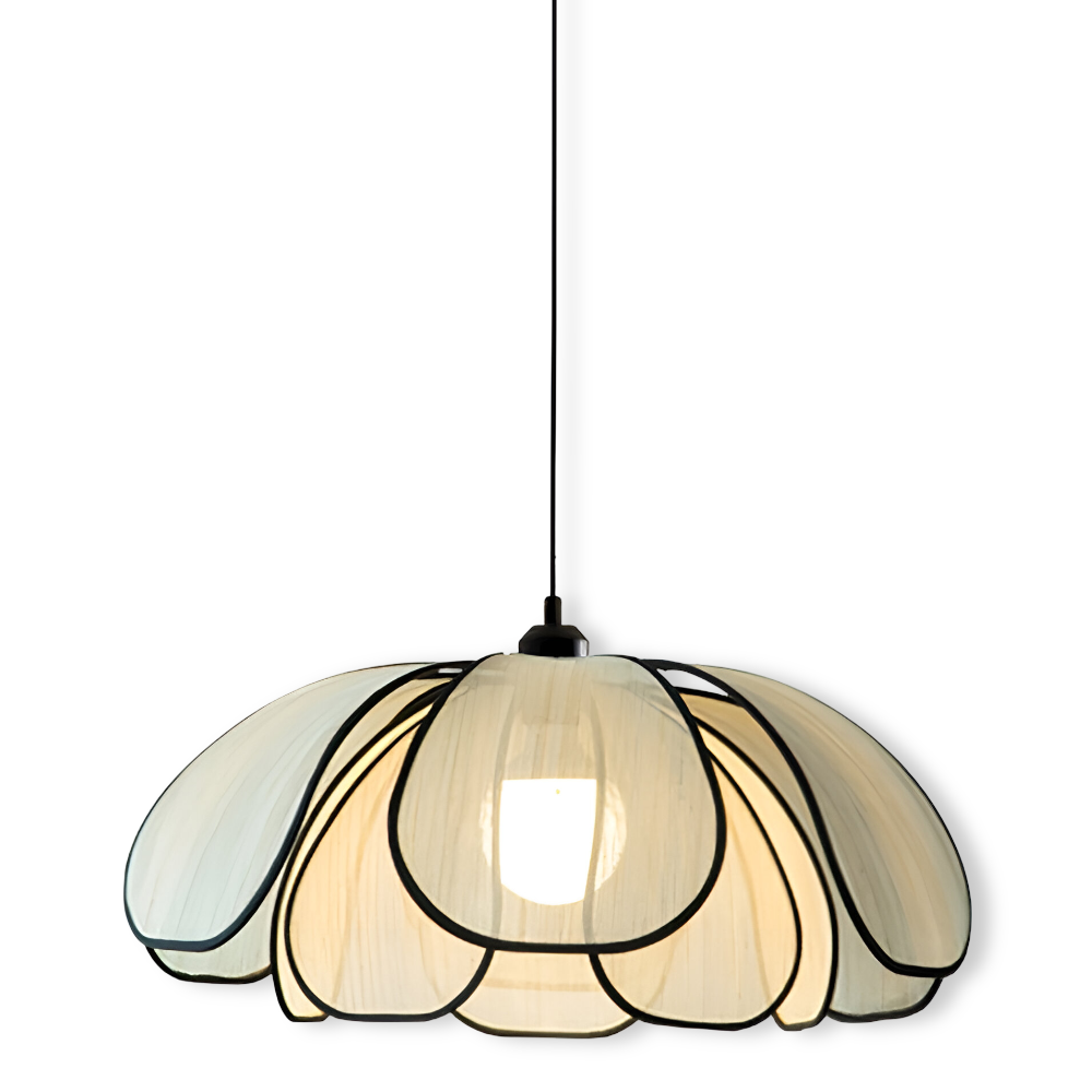 Elegantní závěsná lampa z přírodního proutí - přírodní dekorace a harmonické osvětlení