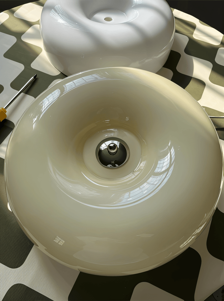 Scandinavian Glass Ceiling Light - Modern Decoration & Easy Installation