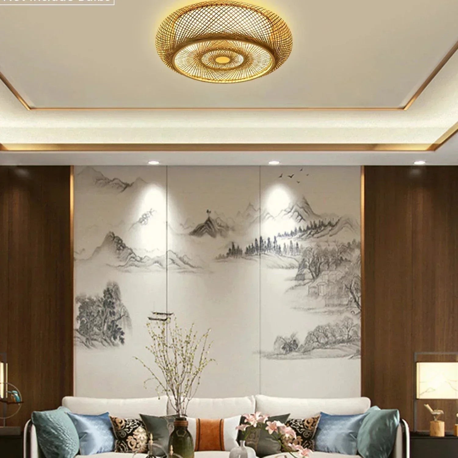 Lampada a sospensione in bambù naturale - Eleganza e autenticità