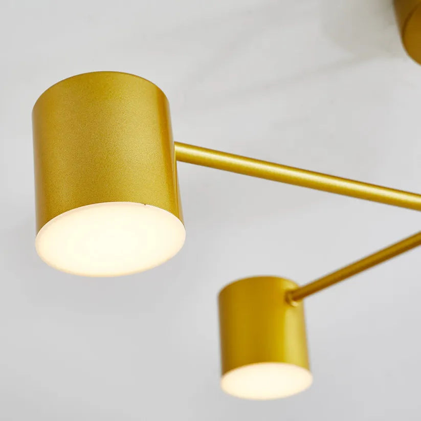 Moderní stropní svítidlo s 6 otočnými LED hlavami – univerzální osvětlení a elegantní design 
