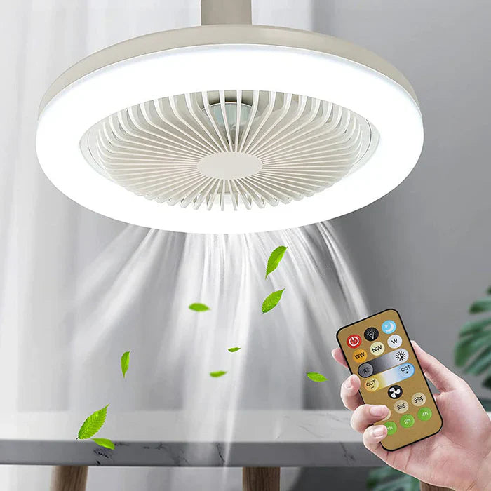 Ventilator de tavan multifuncțional – circulație a aerului și iluminat integrat 